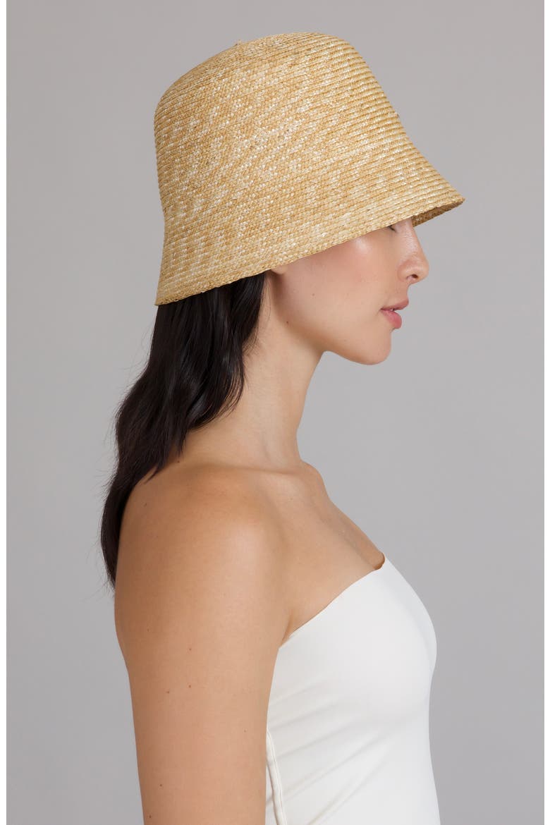 Anais Straw Bucket Hat, Alternate, color, NATURAL