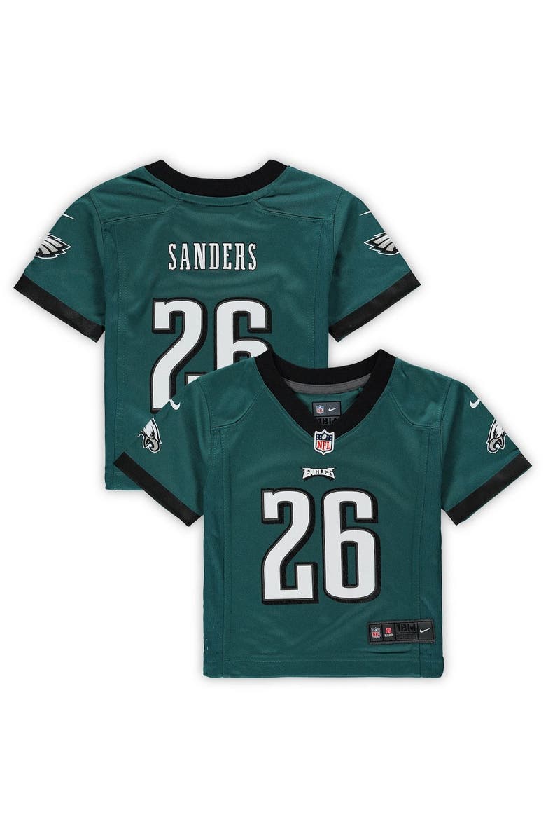 Nike Infant Nike Miles Sanders Midnight Green Philadelphia Eagles Game Jersey, Main, color, 