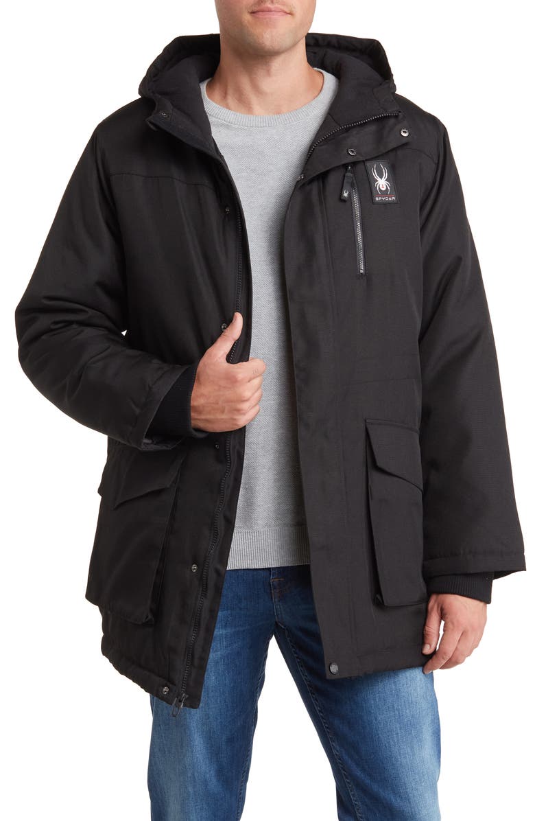 Spyder Hooded Parka, Alternate, color,