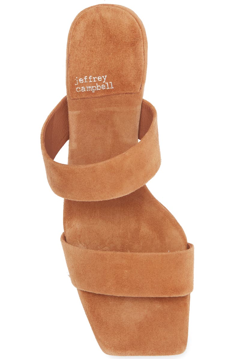 Jeffrey Campbell Danity Platform Slide Sandal, Alternate, color, Tan Suede