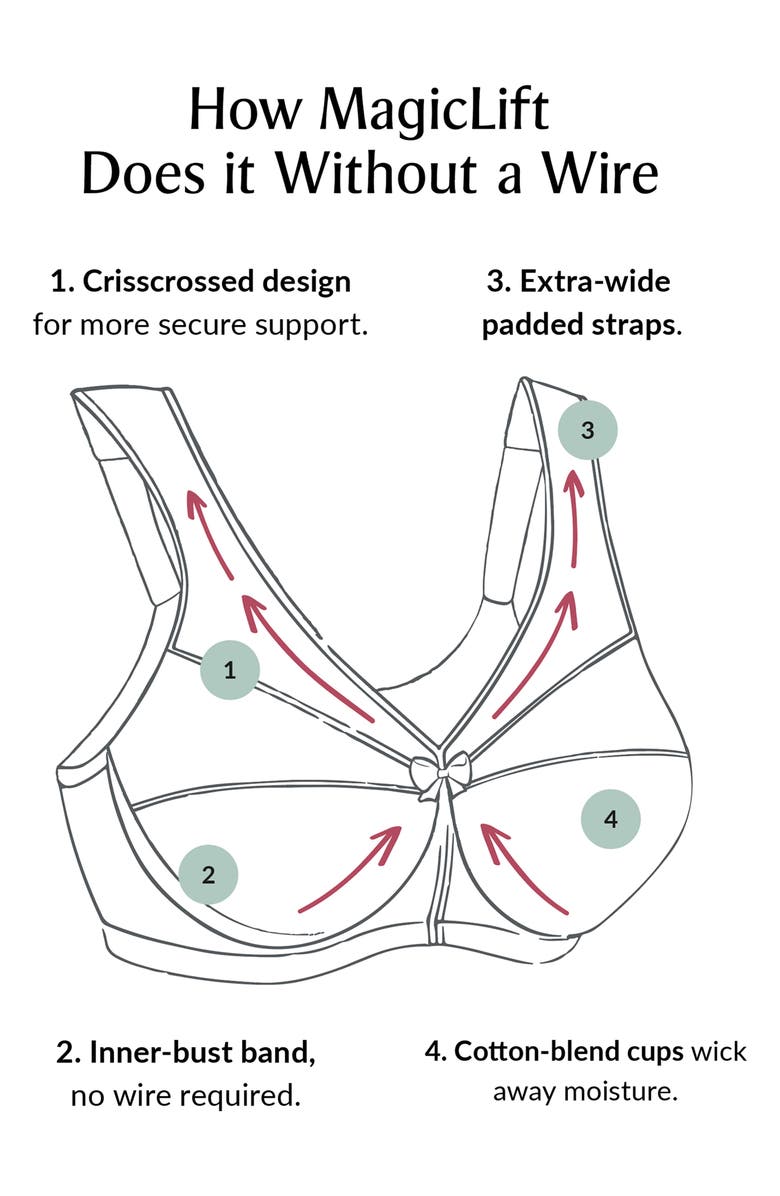 Glamorise MagicLift<sup>®</sup> Active Support Bra, Alternate, color, Black