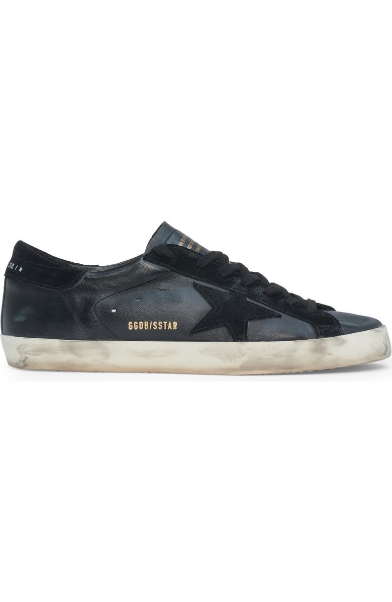 Golden Goose Super-Star Low Top Sneaker, Alternate, color, Black