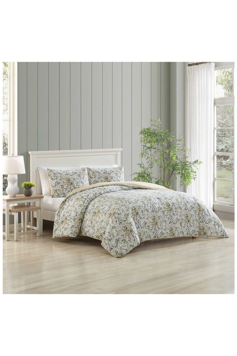 3-Piece Comforter & Sham Quilt Set, Alternate, color, GOLD/ CREAM