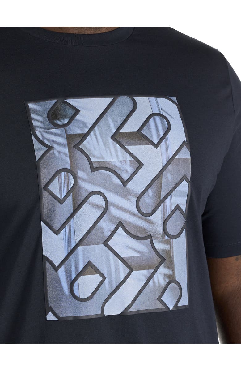 BOSS Big & Tall Taut 81 Graphic Tee, Alternate, color, Dark Blue