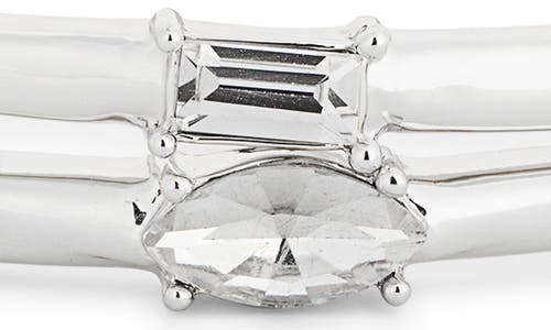 NORDSTROM RACK NORDSTROM RACK SET OF 2 CUBIC ZIRCONIA BANGLE BRACELETS