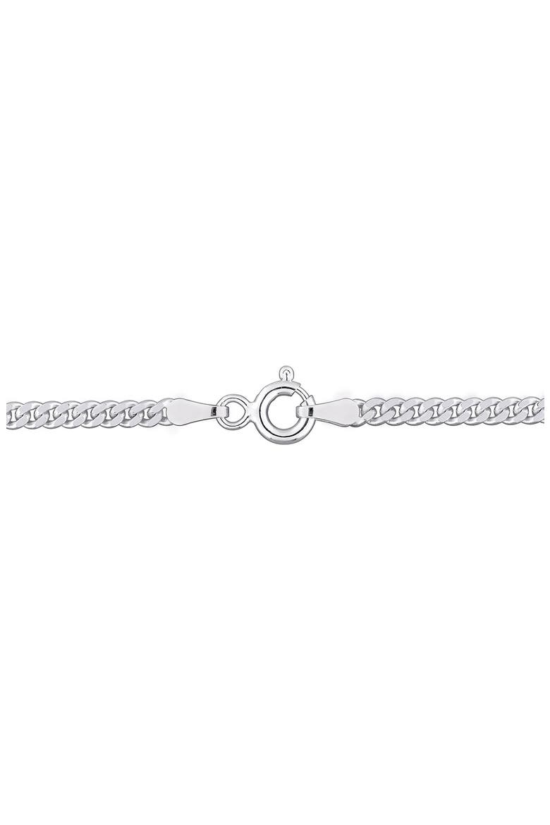 2.6mm Curb Link Chain Necklace, Alternate, color, SILVER