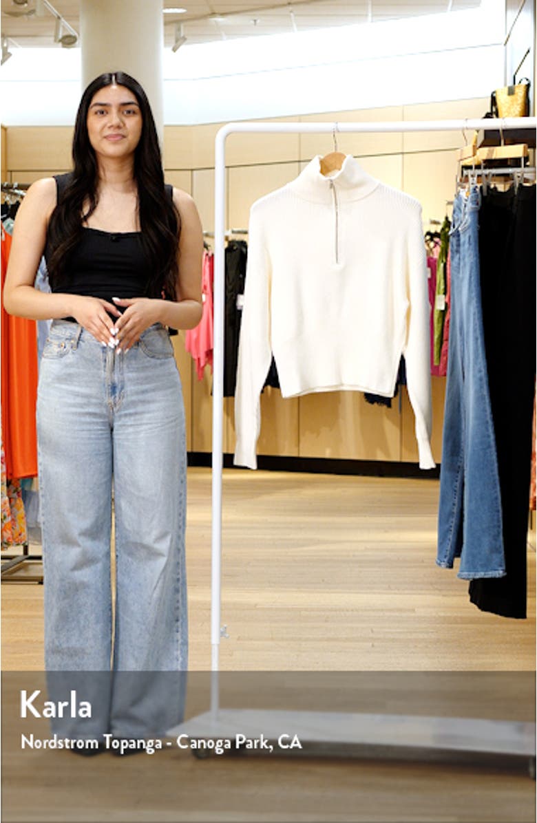 Half Zip Rib Sweater, sales video thumbnail