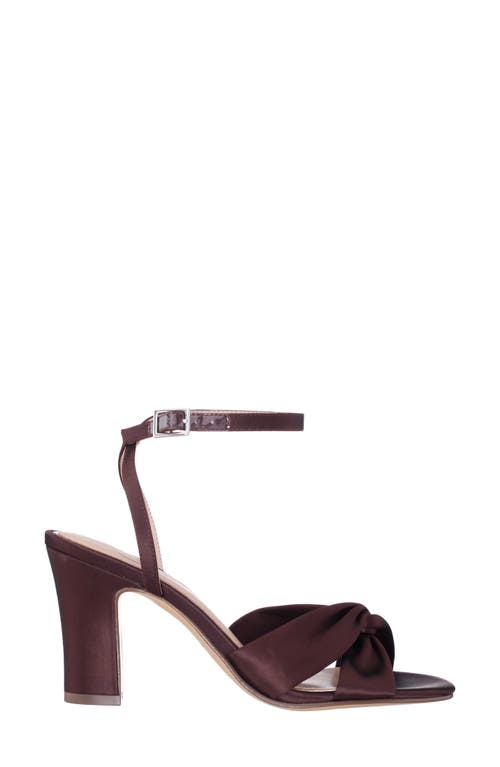 Nina Ashley Ankle Strap Sandal In Chocolate