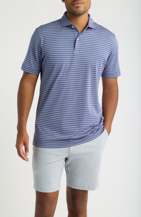 Crown Crafted Beam Performance Striped Polo