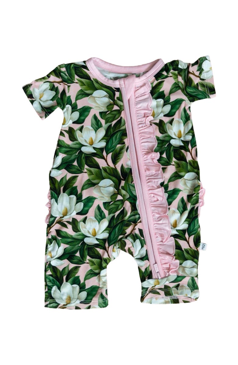 Laree + Co Magnolia Ruffle Convertible Shortie, Main, color, Green