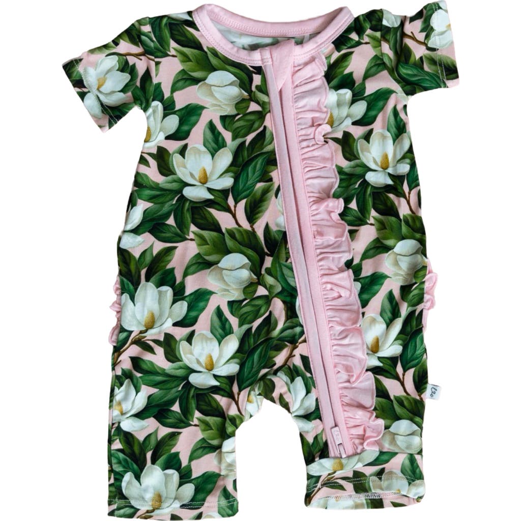 Laree + Co Magnolia Ruffle Convertible Shortie In Green