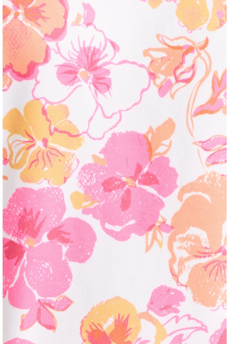 Linnea Floral Print Sheath Dress, Alternate, color, RESORT WHITE PANSY FANSY