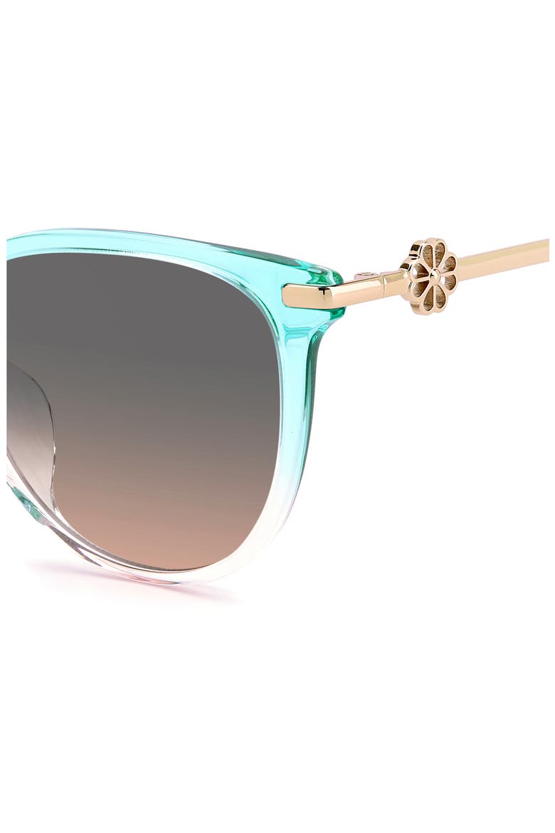 kristinags 54mm cat eye sunglasses, Alternate, color, GREEN PINK