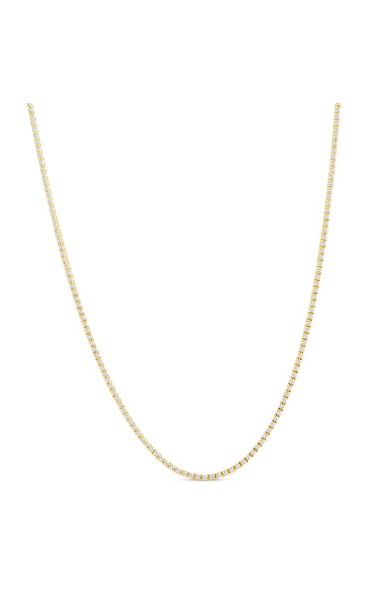 Bliss Diamond Certified 5Ct 18" Diamond Tennis Necklace 14k Gold Lab Grown, Alternate, color,