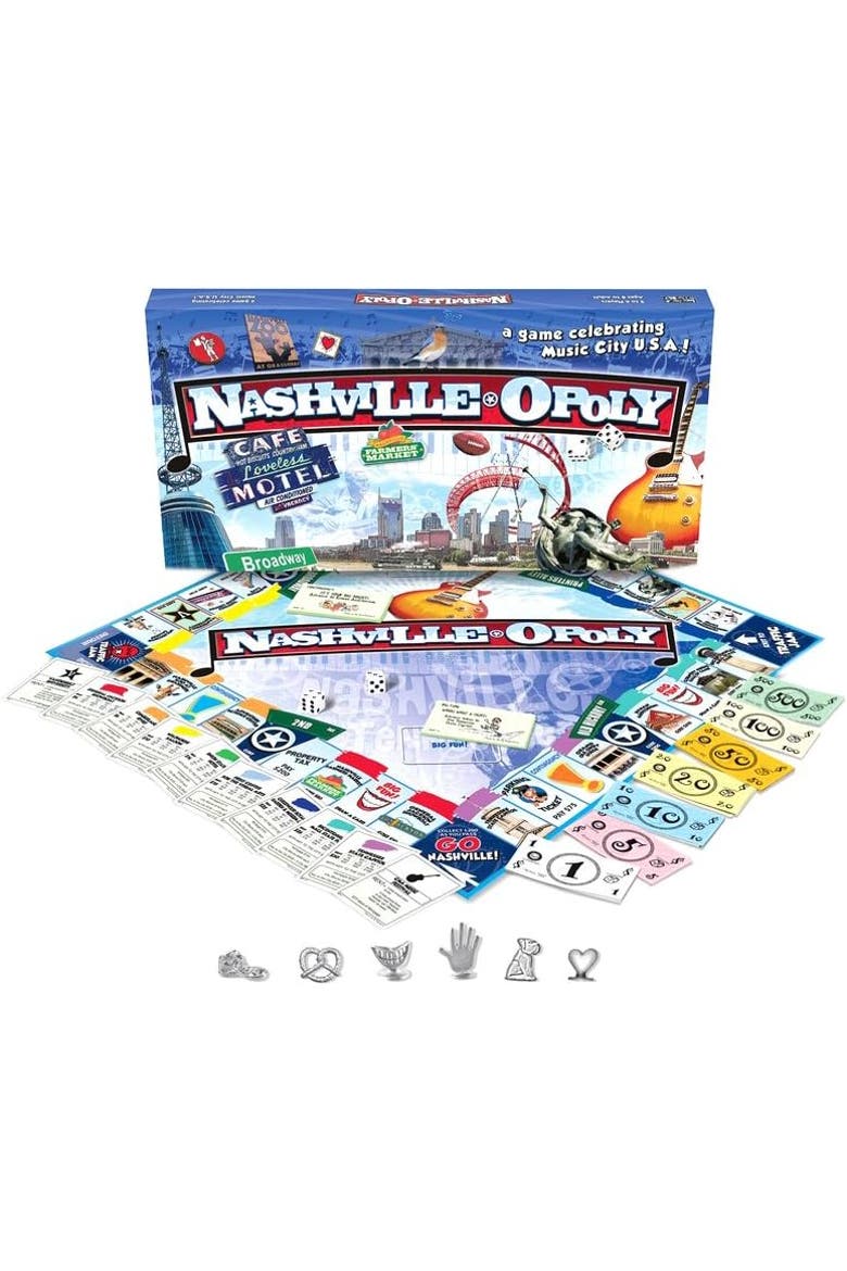 Nashvilleopoly Monopoly Board Game, Main, color, Multicolored