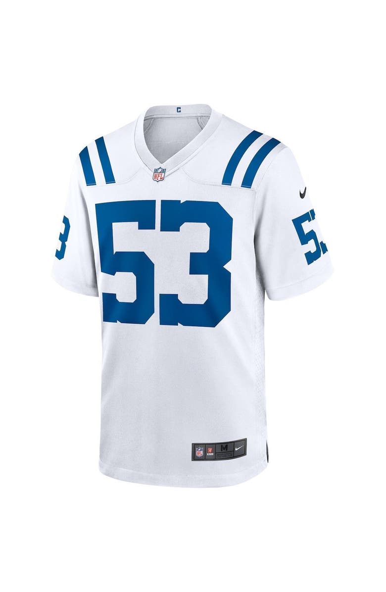 Nike Men's Nike Shaquille Leonard White Indianapolis Colts Game Player Jersey, Alternate, color, 