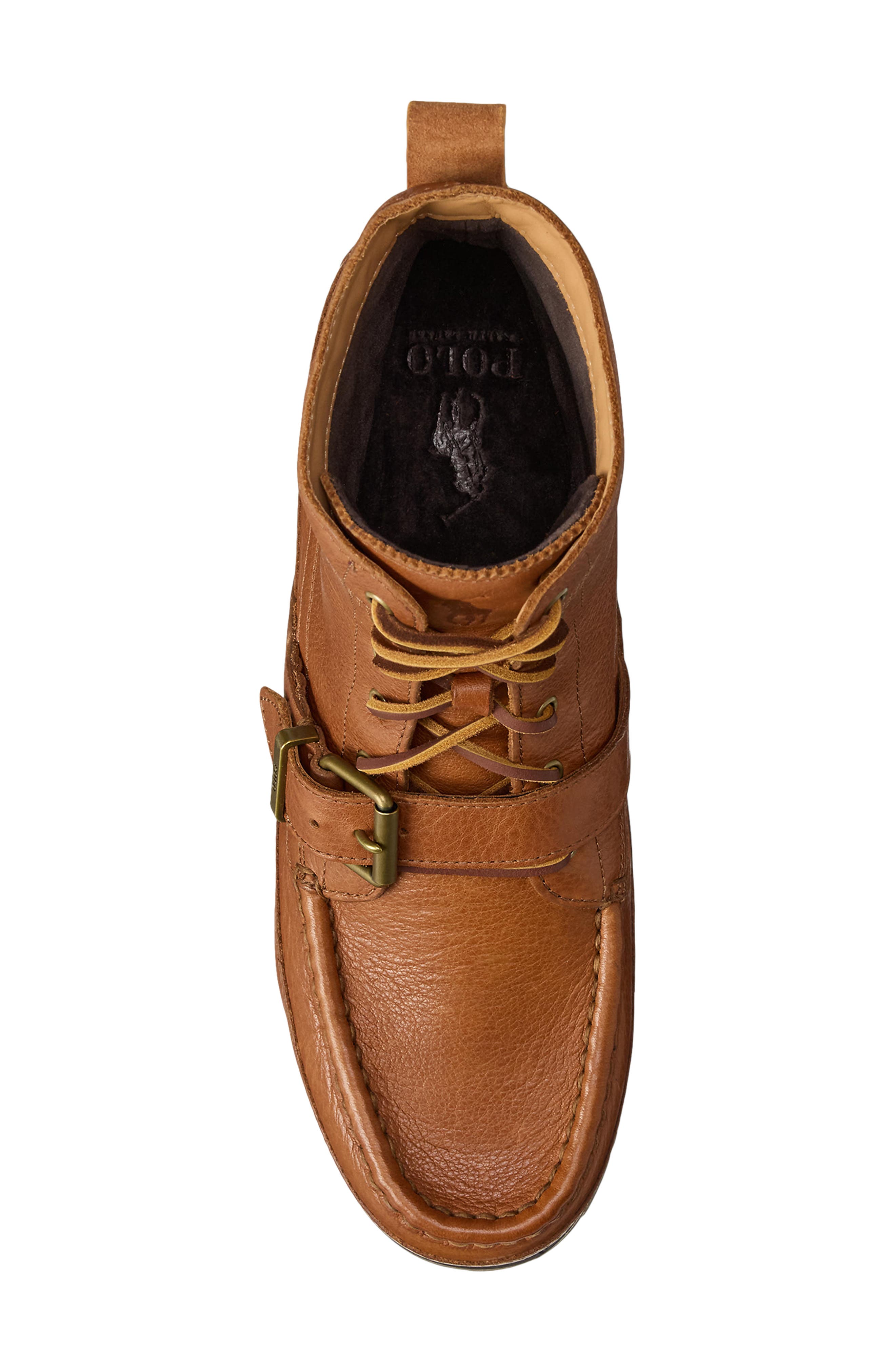 Polo Ralph Lauren Ranger Belted Boot, Alternate, color, Polo Tan