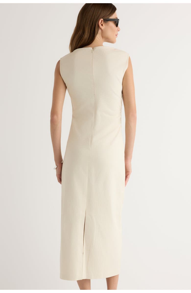 Modern Citizen Inari Cotton Twill Boat Neck Dress, Alternate, color,