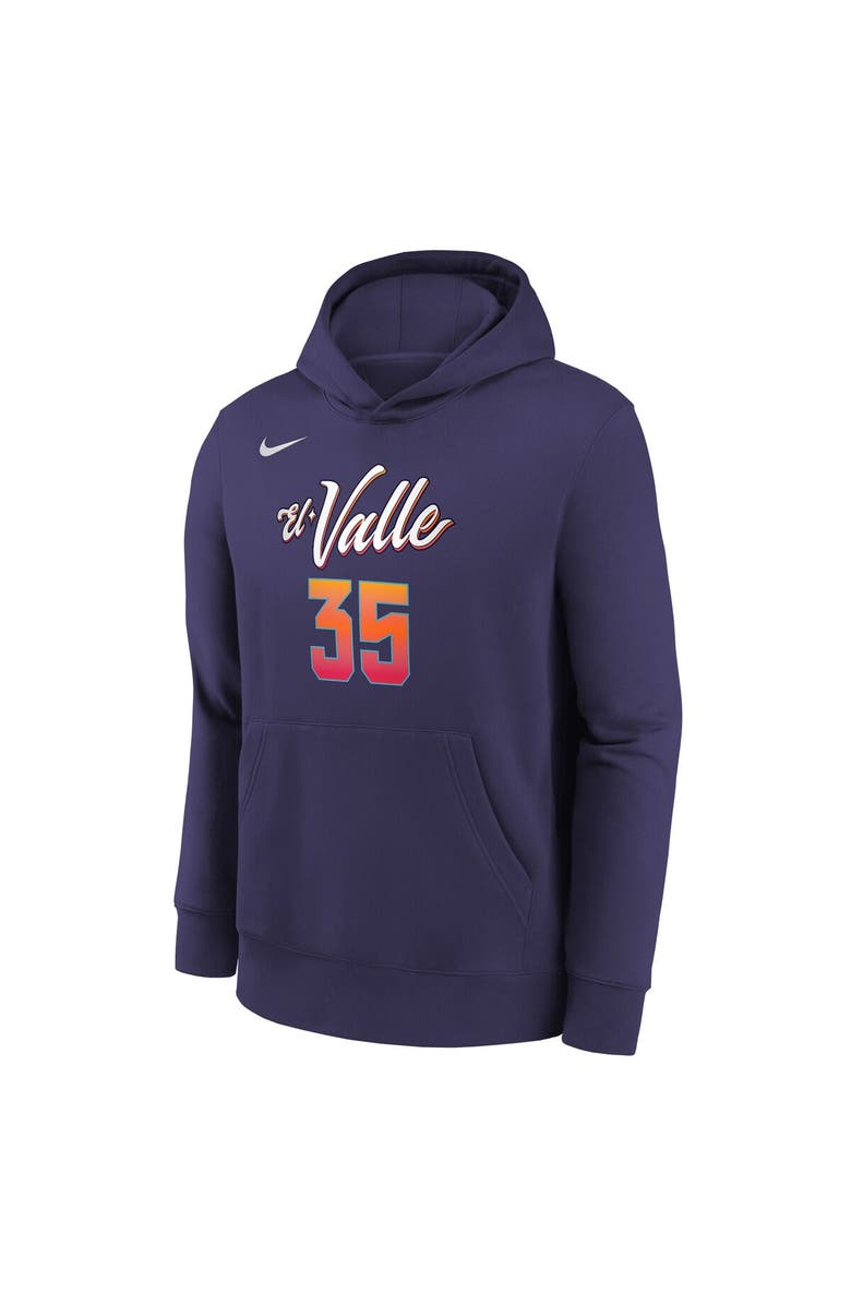 Nike Youth Nike Kevin Durant Purple Phoenix Suns 2023/24 City Edition Name & Number Pullover Hoodie, Alternate, color, 