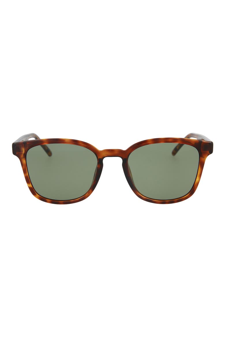 54mm Square Sunglasses, Main, color, HAVANA GREEN
