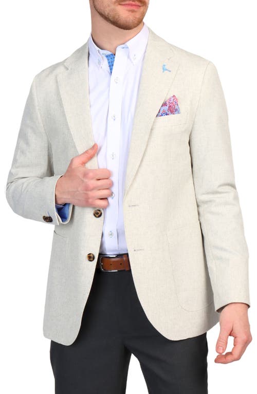 Tailorbyrd Textured Crosshatch Sport Coat In Beige