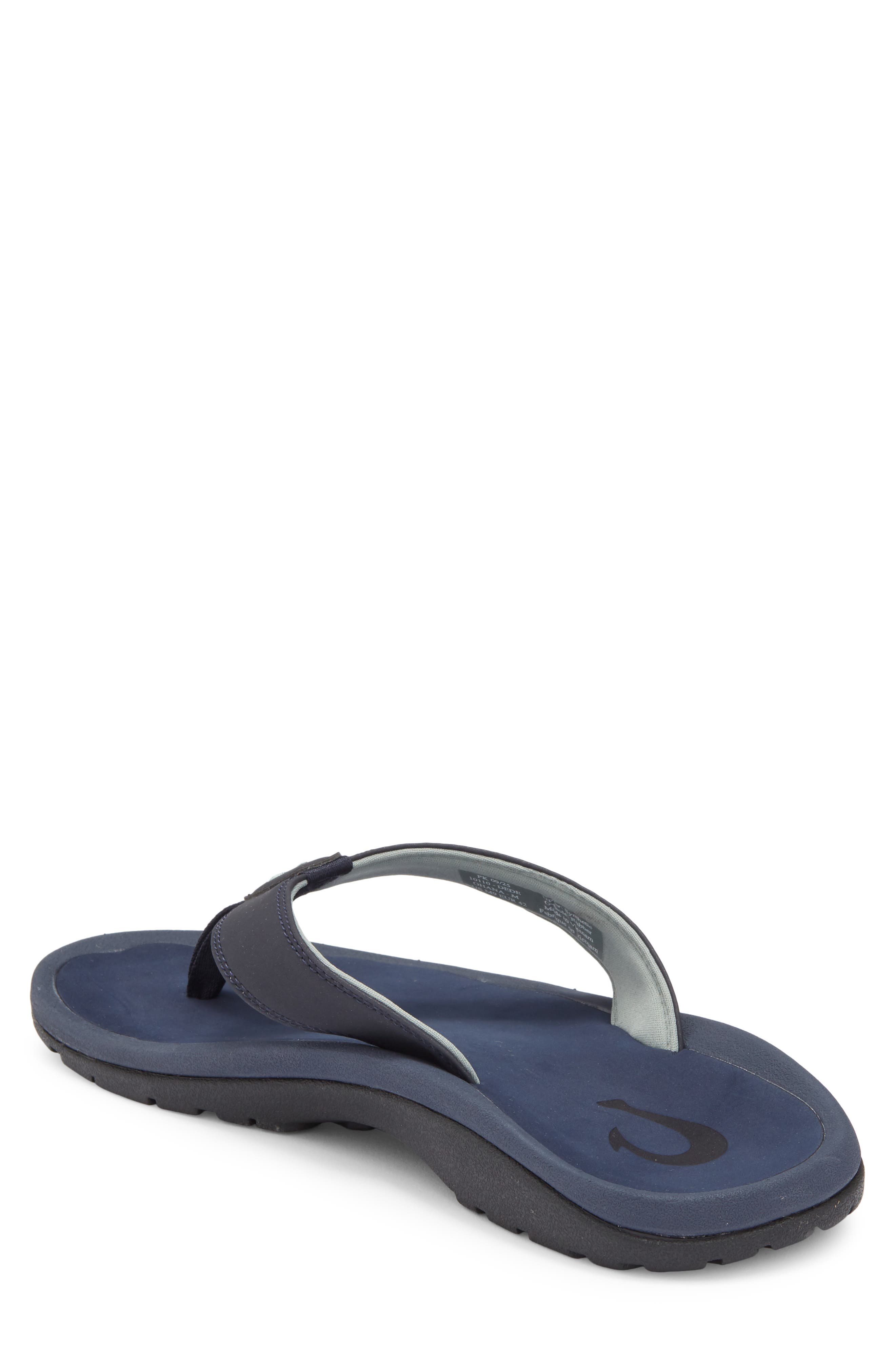 OluKai Ohana Flip Flop, Alternate, color, Trench Blue / Trench Blue