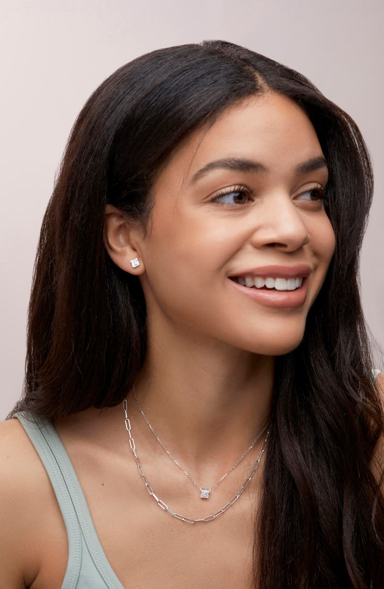 Bony Levy Gatsby Square Diamond Pendant Necklace, Alternate, color,