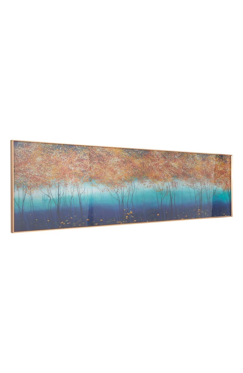 VIVIAN LUNE HOME Blue Trees Framed Wall Art, Alternate, color, Blue