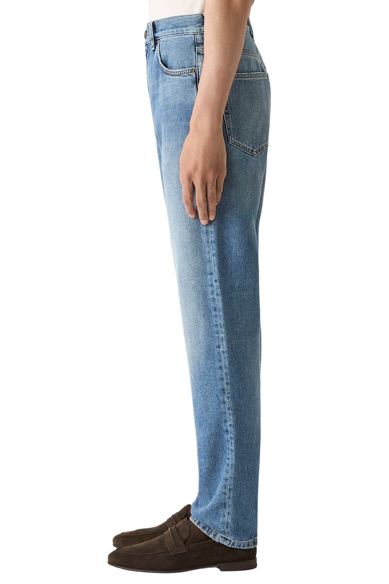 Cotton Roccia Straight Leg Jeans, Alternate, color, BLUE