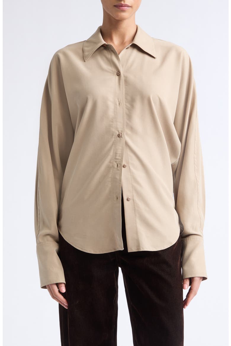Ridge Long Sleeve Shirt, Main, color, FAWN