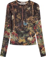 ALICE + OLIVIA Delaina Print Top