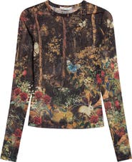 ALICE + OLIVIA Delaina Print Top