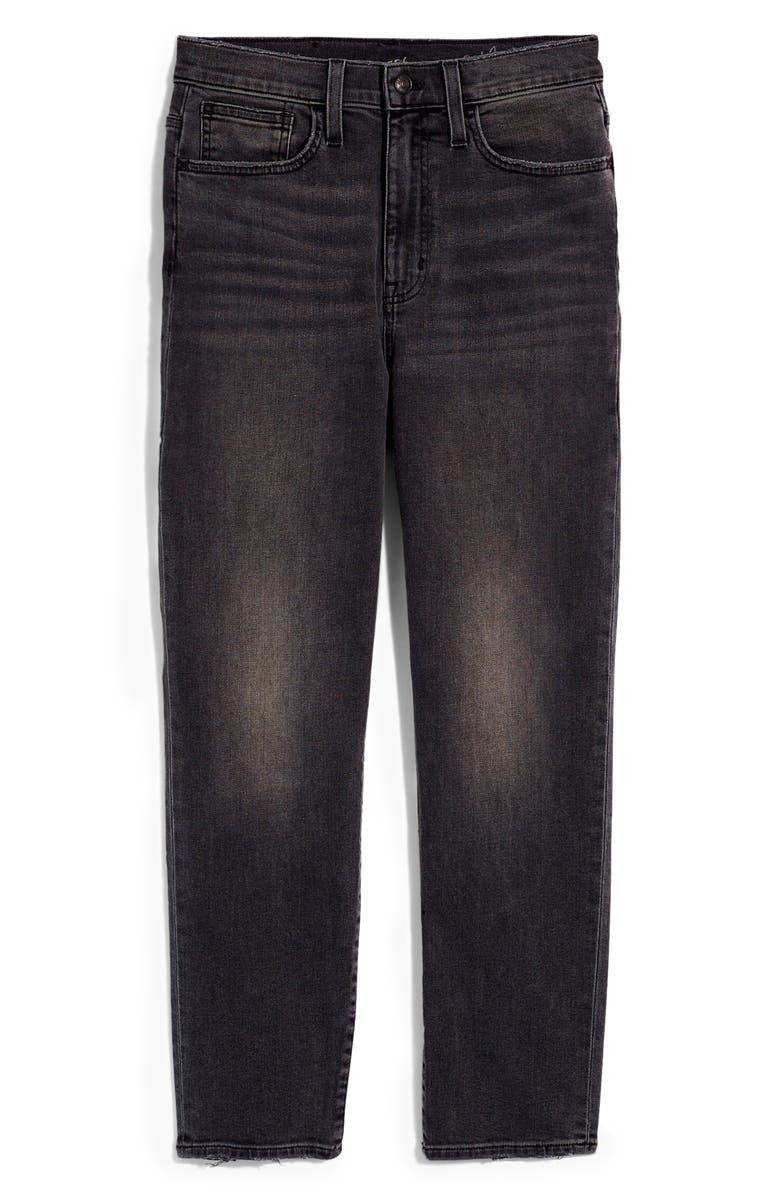 Madewell The Momjean Fray Ankle Jeans: Comfort Stretch Edition, Alternate, color, 