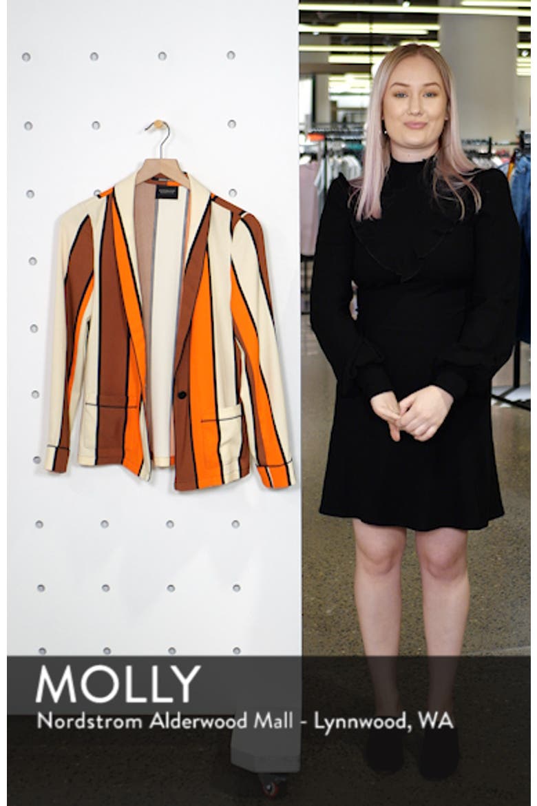 Stripe Drapey Blazer video