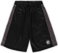 FANATICS Men's Fanatics Branded Black/Charcoal Brooklyn Nets Big & Tall Performance Shorts
