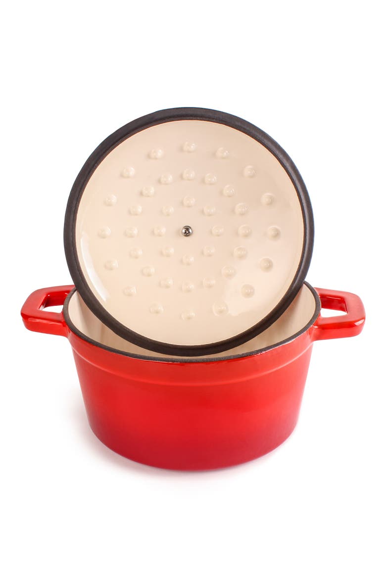 Neo 3-Piece 3-Quart Cast Iron Set, Alternate, color, RED