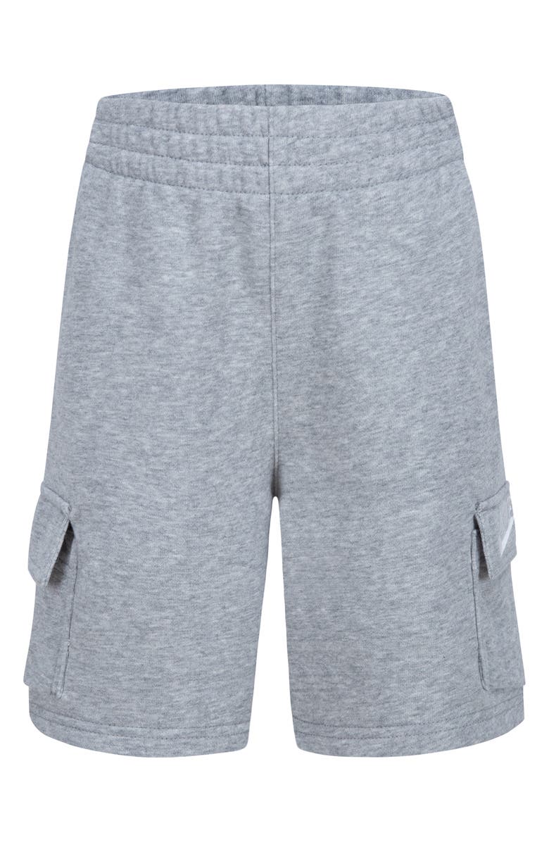 Nike Kids' French Terry Cargo Shorts, Main, color, Dark Grey Heather