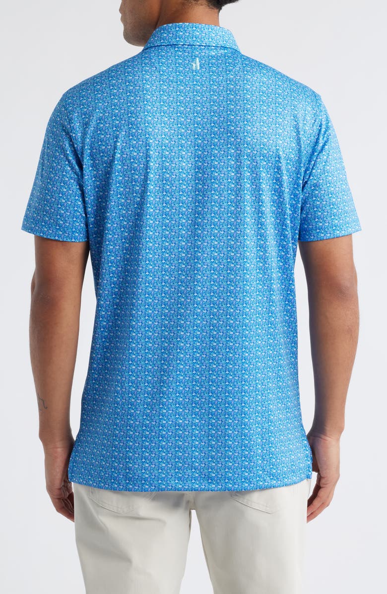 johnnie-O Floral Reef PREP-FORMANCE Golf Polo, Alternate, color, Palisades Blue