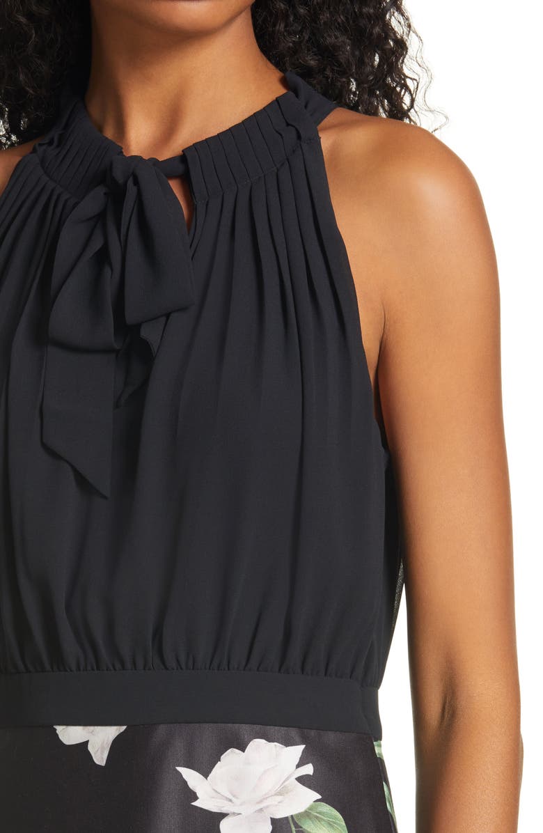 Ted Baker London Sabbie Sleeveless Tie Neck Dress, Alternate, color, 