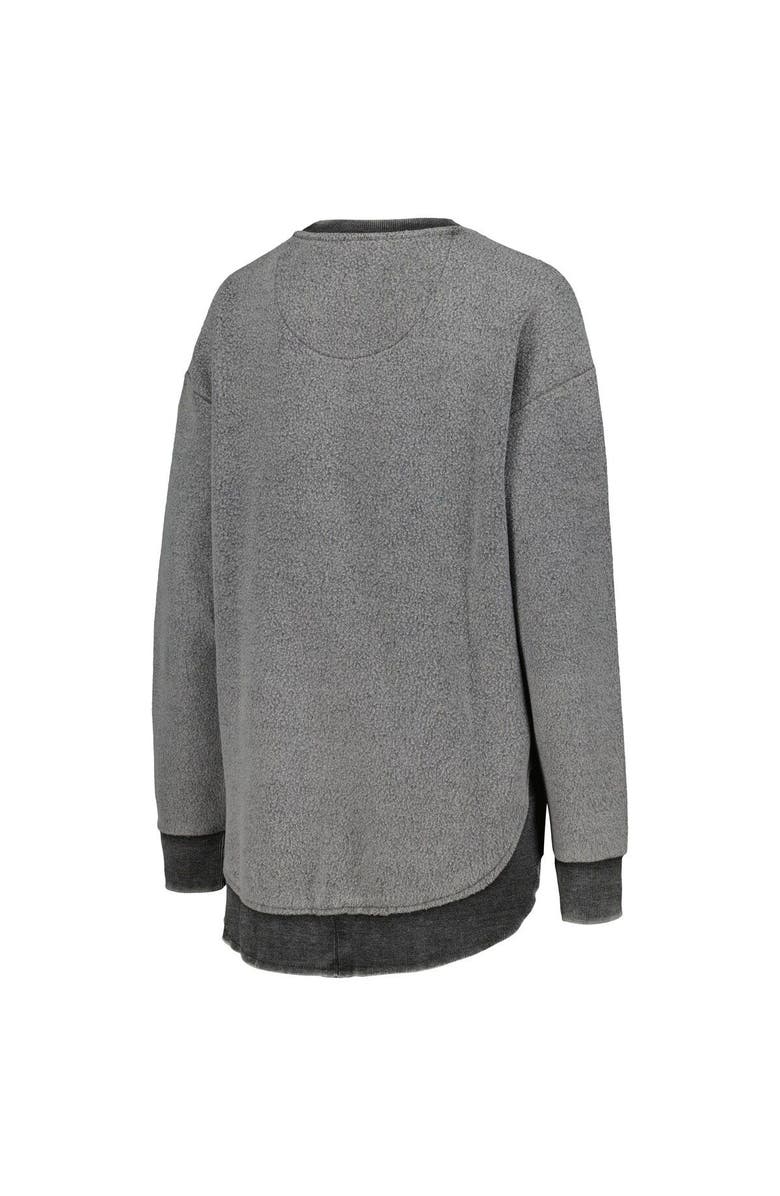 PRESSBOX Women's Pressbox  Black Ohio State Buckeyes Ponchoville Pullover Sweatshirt, Alternate, color, 