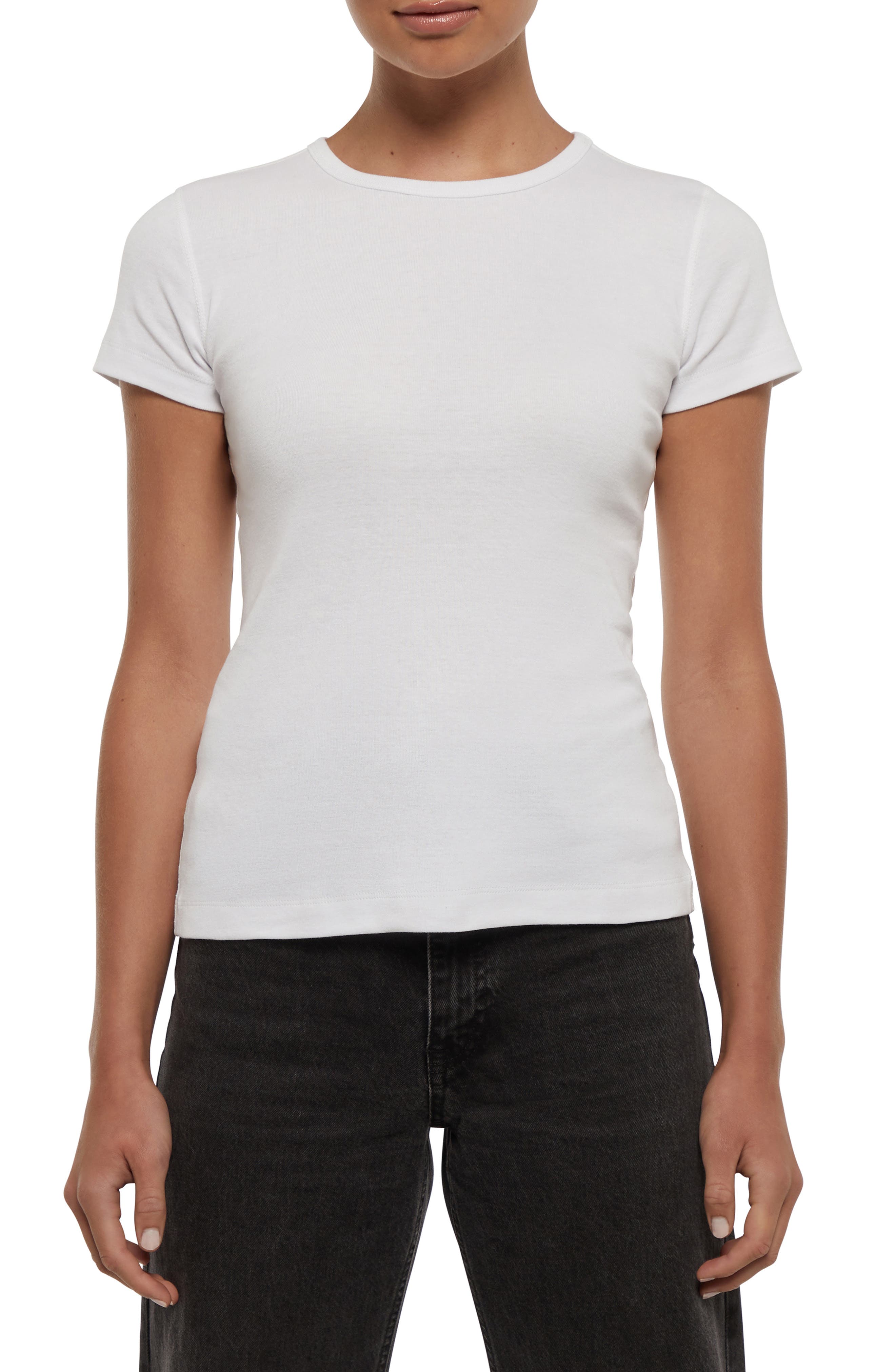 Three Dots Cotton Crewneck T-Shirt