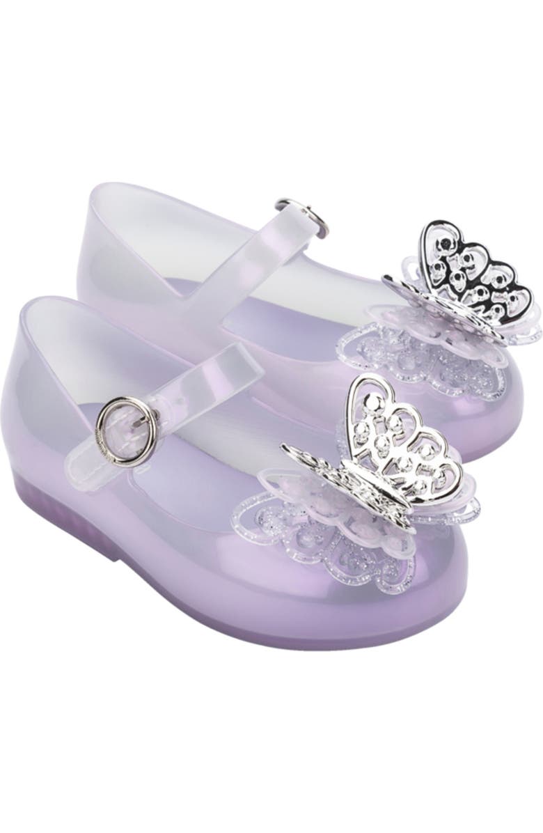 Mini Melissa Kids' Sweet Love Fly Flat, Main, color, Pearly Lilac