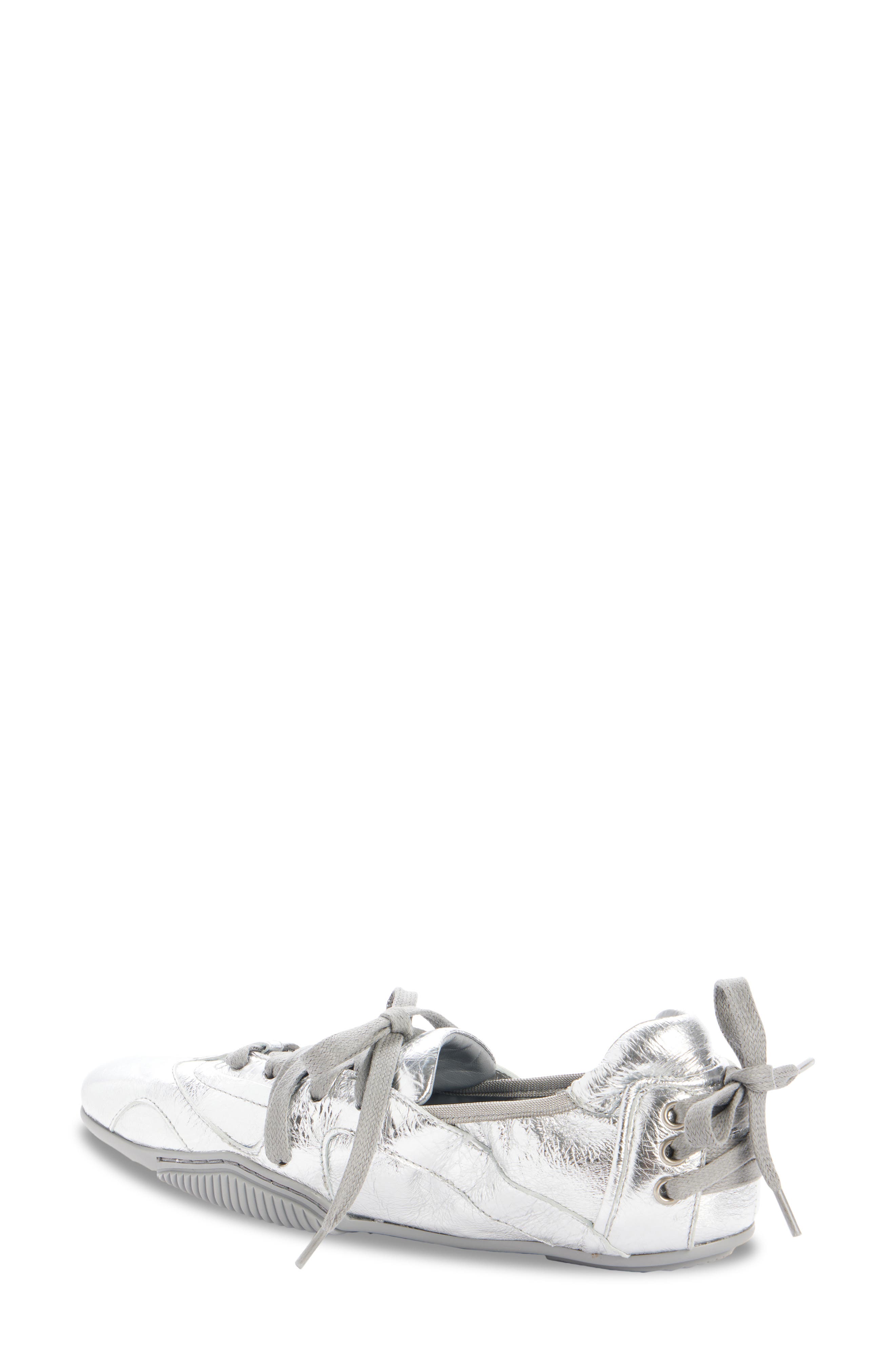 Acne Studios Bilaria Metallic Leather Low Top Sneaker, Alternate, color, 