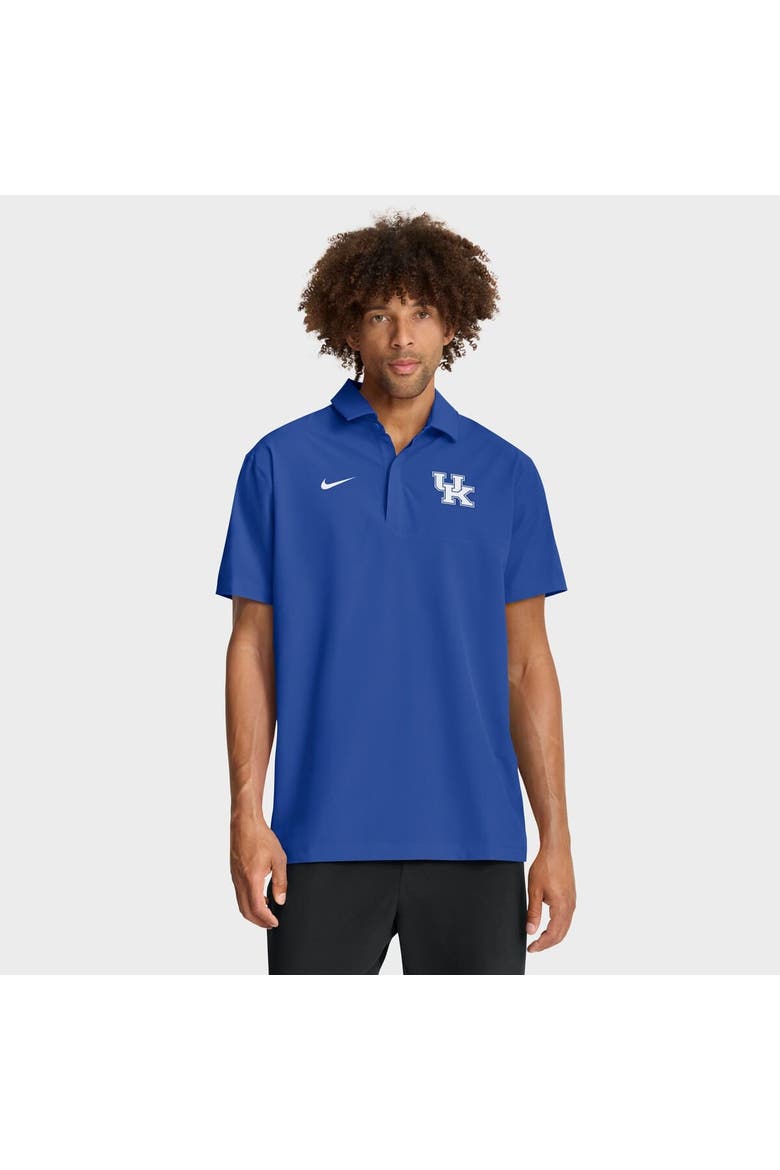 Men's Nike Royal Kentucky Wildcats 2025 Coaches Sideline Polo, Main, color, Royal