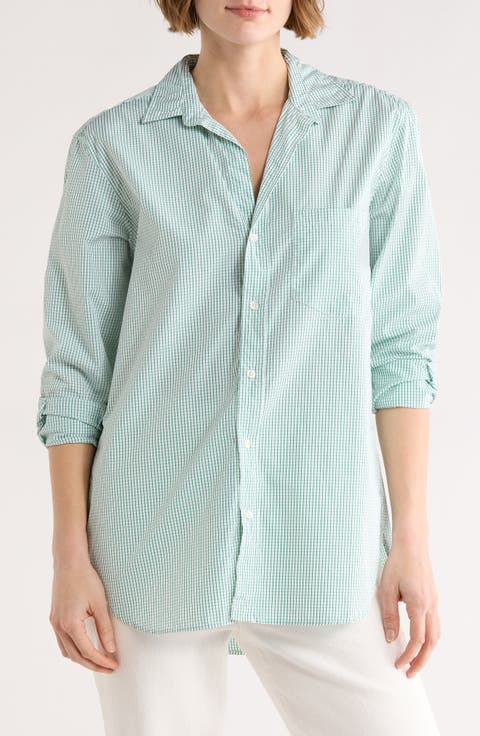 Relaxed Fit Cotton Button-Up Shirt
