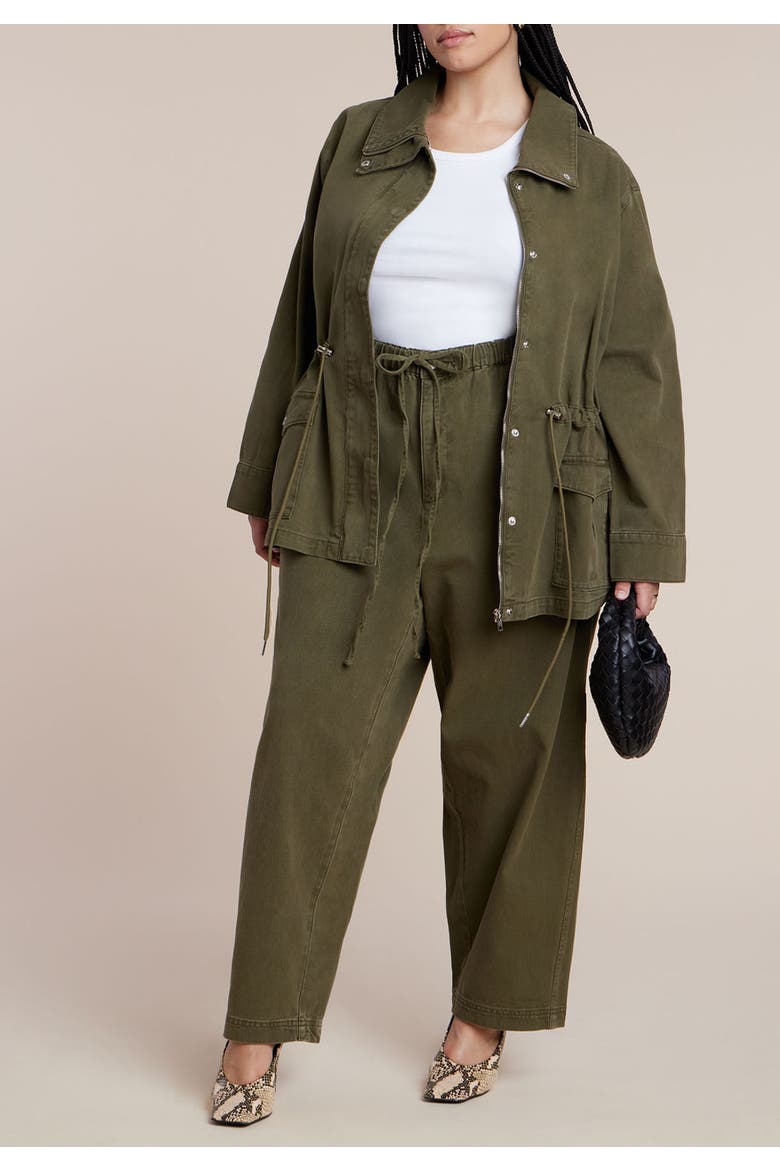 Adjustable Drawstring Casual Pant, Alternate, color, WINTER MOSS