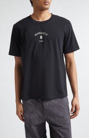 MM6 Maison Margiela Signature Embroidered Logo Graphic T-Shirt