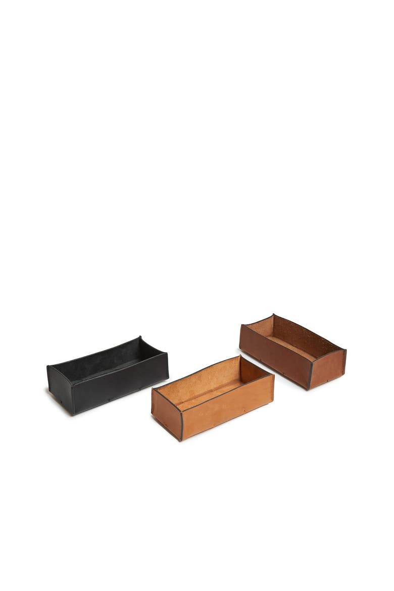 Litton Leather Desk Tray, Alternate, color, Tan