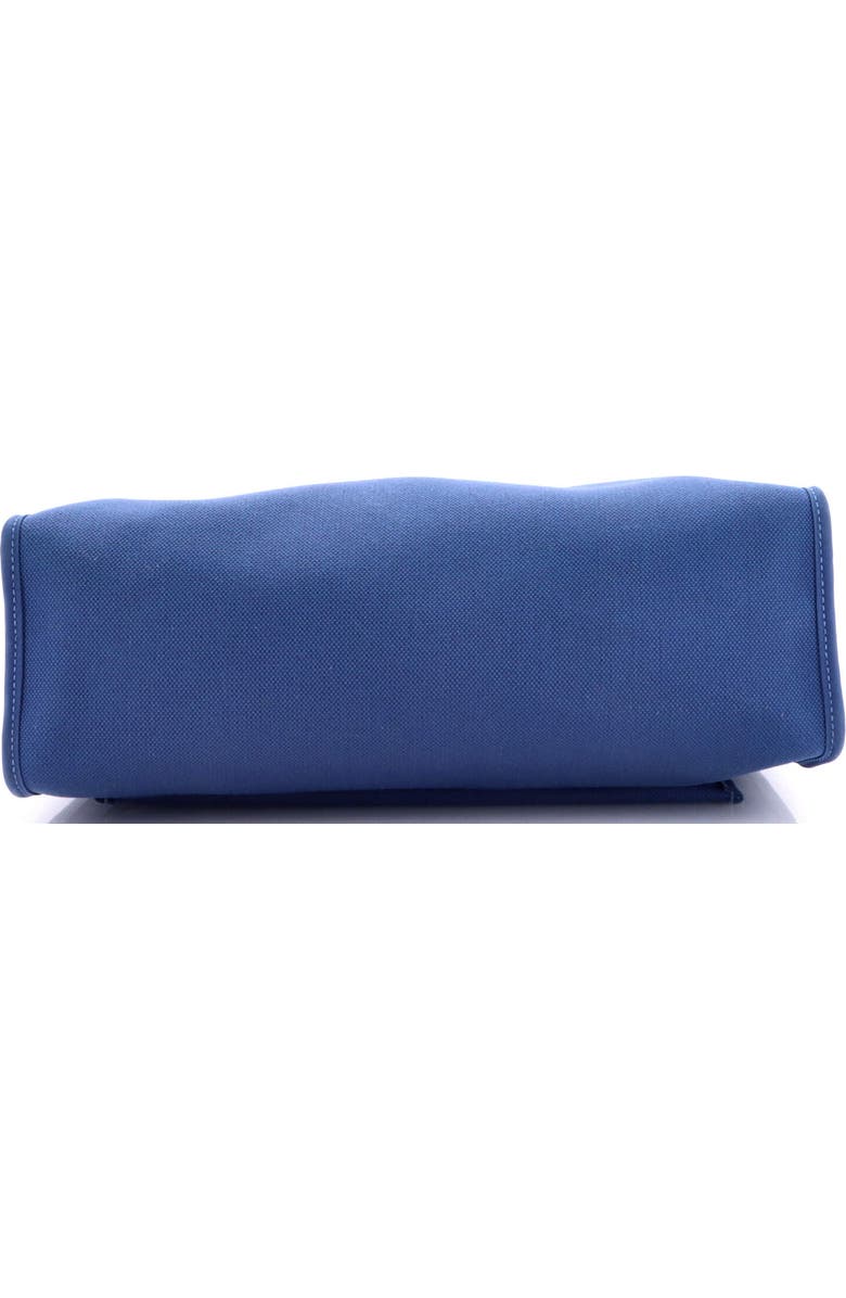 Pre-Owned Hermes Herbag Zip Leather and Toile 31, Alternate, color, Bleu Brighton