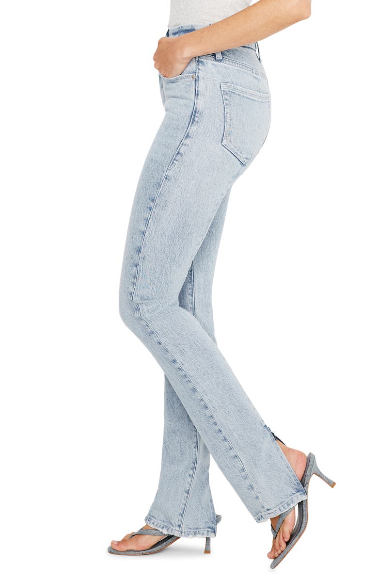 Good American Good Classic Stacked Distressed Skinny Jeans, Alternate, color,